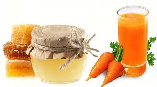 Suco de cenoura com mel irá restaurar a ereção de um homem